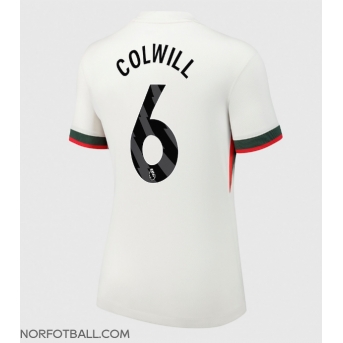 Billige Fotballdrakt Chelsea Levi Colwill #6 Replika Bortedrakt Dame 2025-26 Kortermet